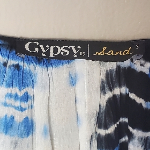 Revolve Gypsy 05 Voile Tunic Womens Small Tiger Tie Dye Print - Picture 7 of 9